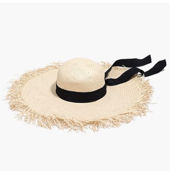 NEW J. Crew Wide Brim Straw Hat
